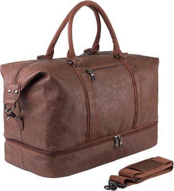 Weekendtas 52L Bruin - Retourdeal 29% Korting, 40 tot 60 cm, 20 tot 30 cm, Bruin, Ophalen of Verzenden