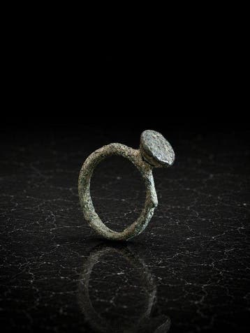 Oud-Romeins, Keizerrijk Brons Ring - 1e tot 3e eeuw na