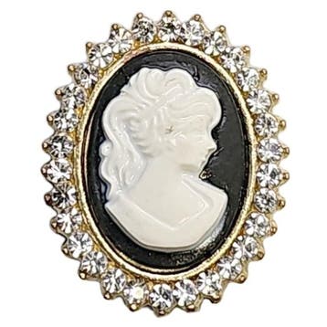 Fako Bijoux - Magnetische Mini Broche - Ovaal Cleopatra Met, Verzenden, Nieuw