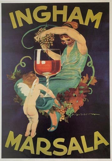 Marcello Dudovich (After) - Ingham Marsala - Reprint, Antiek en Kunst