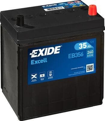Exide Excell accu | EB356 | 12V 35Ah, Auto-onderdelen, Accu's en Toebehoren, Ophalen of Verzenden