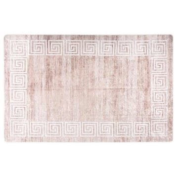 vidaXL Vloerkleed wasbaar anti-slip 160x230 cm beige, Verzenden, Nieuw, Beige