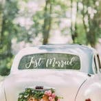 Nummerbord Just Married Loving Hearts, Kleding | Dames, Verzenden, Wit, Sweet-One, Nieuw