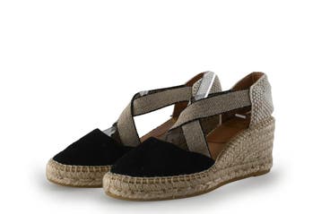 Kanna Espadrilles in maat 37 Zwart, Kleding | Dames, Verzenden, Zwart, Kanna, Gedragen