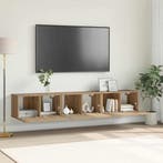 TV-meubel Bruin | Set van 3 | Laatste Stuk!, Huis en Inrichting, Kasten | Wandmeubels, Ophalen of Verzenden, Zo goed als nieuw