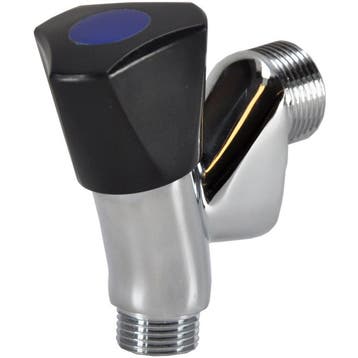Riko Beluchterkraan Kiwa 1/2 met knop - Zwart, Doe-het-zelf en Verbouw, Sanitair, Ophalen of Verzenden, Nieuw
