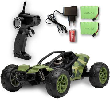 Open Bestuurbare Auto Camo Groen + Extra accu, Ophalen of Verzenden, Nieuw, Afstandsbediening