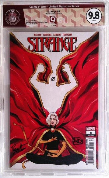 Dr Strange - Strange #8 - EGC 9.8 - Signed by Stefano, Nieuw