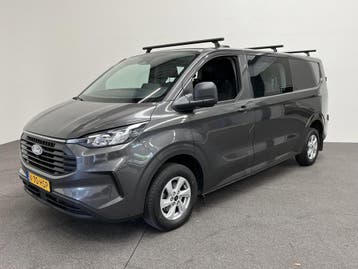Ford Transit Custom 300 2.0 TDCI L2H1 Trend NM Dubbele Cabin, Stof, Gebruikt, Zwart, Ford