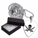 Doodshoofd plectrum ketting, sleutelhanger of oorbellen, Ophalen of Verzenden, Nieuw