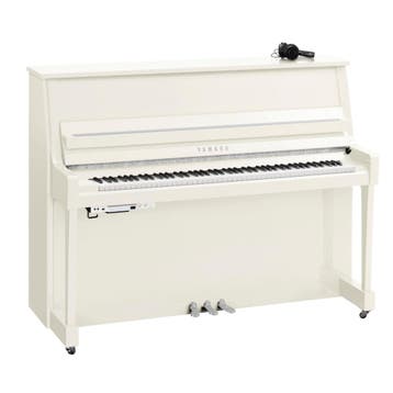 Yamaha B20 SC3 PWH chroom silent piano, Nieuw, Zwart, Piano