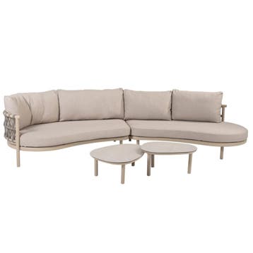 Monroe Piacenza modulaire loungeset 4 delig keramiek latte, Ophalen of Verzenden, Nieuw