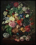 In the manner of Vallayer-Coster (XIX) - Bouquet of flowers