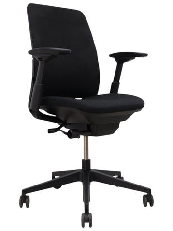 Refurbished Steelcase Amia Bureaustoel, 5 Jaar Garantie!, Verzenden, Zwart, Zo goed als nieuw, Bureaustoel
