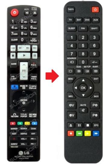 LG AKB73115301 / AKB73115302 afstandsbediening, Verzenden, Nieuw