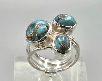 Vintage zilveren ringen/sieraden met edelstenen., Overige kleuren, Nieuw, Ophalen of Verzenden, Dame of Heer