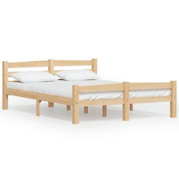 Bedframe Massief Grenen - 140x200 | Laatste Stuk!, Overige kleuren, Tweepersoons, Zo goed als nieuw, 200 cm