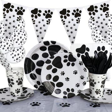 Dog party set met ballonnen, verjaardagshoed en taarttopper, Dieren en Toebehoren, Verzenden, Nieuw