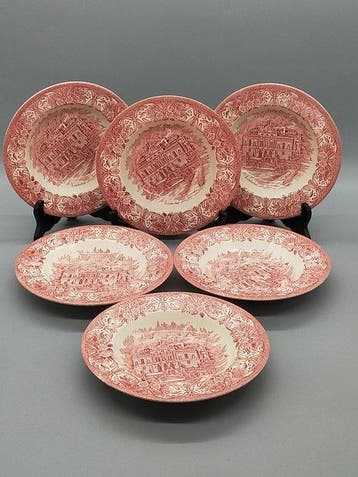 EIT England - Eetservies voor 6 - Set Keramik Suppenteller –
