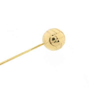 Gouden reversspeld/dasspeld; volleybal (Broche), Ophalen of Verzenden, Gebruikt, Goud, Goud