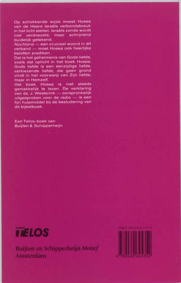 Hosea / Telos / nr. 219 9789060645352 J. Westerink, Verzenden, Gelezen, J. Westerink
