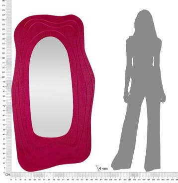 WANDSPIEGEL DAFNE FUXIA CM 90X4X165, Huis en Inrichting, Woonaccessoires | Spiegels, Ophalen of Verzenden, Nieuw