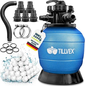 Zandfilterpomp - Zandfilter voor zwembad - Tot 50000L - Blau, Verzenden, Zo goed als nieuw