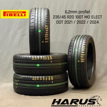 235/45/20 100T MO Pirelli zomerbanden 6,2mm profiel 4X, Gebruikt, Ophalen of Verzenden, 235 mm, Band(en)