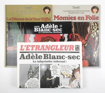 Adele Blanc-Sec T2 + T4 + T9 + 3x journal - 3x C - 3 Album -, Nieuw