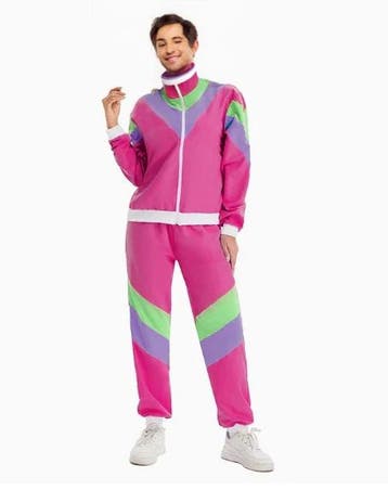 Jaren ‘90 Trainingspak – Roze - Unisex - Maat L, Ophalen of Verzenden, Nieuw, Maat 52/54 (L)