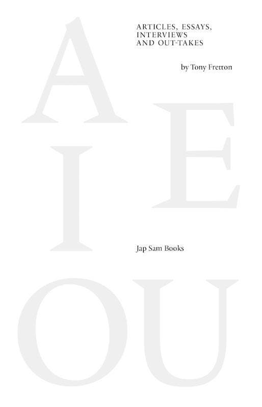 Articles, Essays, Interviews And Outtakes 9789490322700, Boeken, Overige Boeken, Nieuw, Ophalen of Verzenden