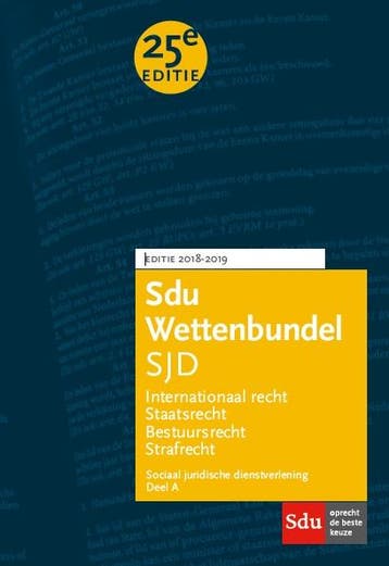 Sdu Wettenbundel (set 2 ex) / Sociaal Juridische, Verzenden, Zo goed als nieuw