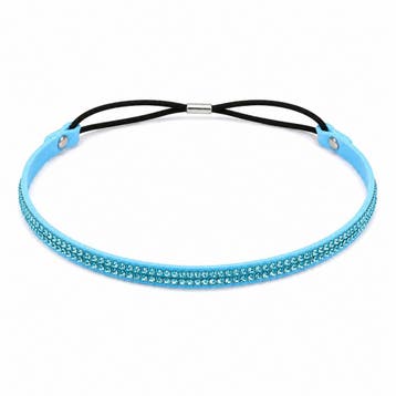 Haarband Glitter - Strass Steentjes - Aqua Blauw, Nieuw