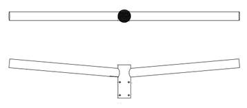 Lampenrek lang tweevoudig buis 60mm /150cm t.b.v.  t.b.v..., Nieuw