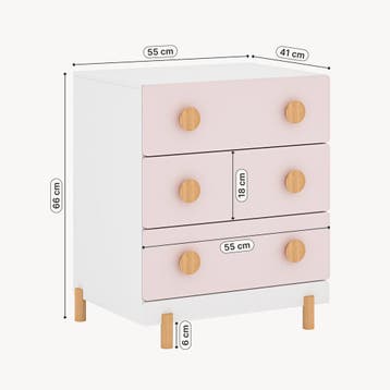 Kindercommode Vaarentaa [en.casa], Kinderen en Baby's, Verzenden, Nieuw