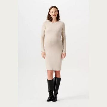 Noppies Voedingsjurk/Zwangerschapsjurk   Zane  Light Sand, Kleding | Dames, Positiekleding, Verzenden, Nieuw