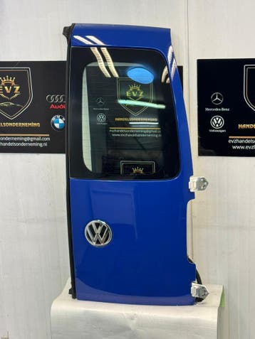 VW Caddy bj.2019 achterdeur rechts blauw kleurcode R502, Gebruikt, Rechts, Volkswagen, Deur