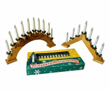 Vintage Weihnachtsbeleuchtung Set (3-teilig) – 2x, Nieuw