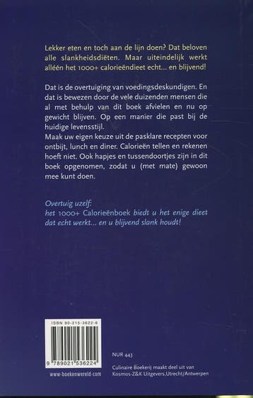 1000 + calorieënboek / Culinaire boekerij 9789021536224, Boeken, Verzenden, Gelezen, B. Buurke
