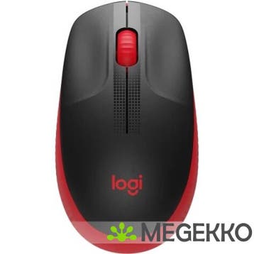 Logitech M190 Zwart/Rood Draadloze Muis, Verzenden, Nieuw, Logitech