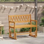 vidaXL Tuin Glider Bank Naturel 110 x 59 x 97 cm Massief, Tuin en Terras, Tuinbanken, Verzenden, Nieuw