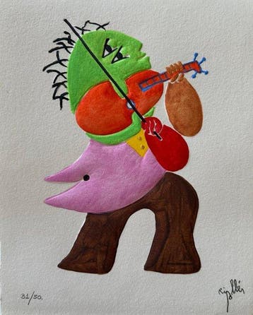 Ripollés (1932) - Violinista, Antiek en Kunst