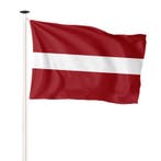 Vlag Letland 100x150cm (voor gevelstok), Diversen, Vlaggen en Wimpels, Nieuw