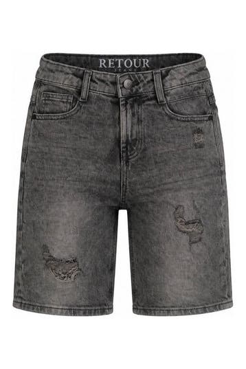 Retour Broek Jongens in maat 140 Grijs, Verzenden, Zo goed als nieuw, Retour, Jongen of Meisje
