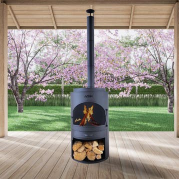 ASH® – Sunset – Tuinhaard Met BBQ - Barbecue - Houtkachel, Houtskool, ASH, Nieuw, Ophalen of Verzenden
