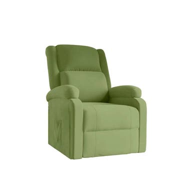 vidaXL Fauteuil verstelbaar fluweel lichtgroen, Verzenden, Nieuw