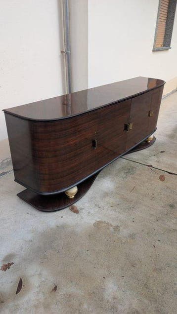 Dressoir - Palissander, Verguld messing - rosewood, Nieuw