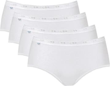 Sloggi Basic Midi - Sportonderbroek - Dames - Maat 40 - Wit, Verzenden