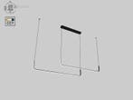Alura Linear Hanglamp Zand Zwart 100cm&100cm Duo.., Ophalen, Nieuw