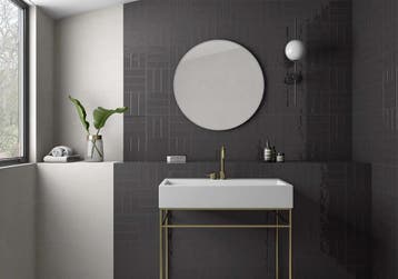 Wandtegel Valence May Grafito Antraciet Glans 6,5x20, Nieuw, 20 tot 40 cm, 10 m² of meer, Wandtegels